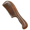 thumbnail image 1 of Sandalwood Wide Tooth Comb Curly Hair Portable Coarse Tooth Wooden Comb Hair Massage Tool, 1 of 5