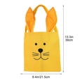 thumbnail image 3 of QuanTara Easter Bunny Ear Handbag, Linen Gift Packaging Tote Bag with Drawstring, Reusable Festival Decorative Bag for Gifts & Parties (15.35x8.46in), 3 of 8