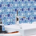 thumbnail image 3 of Simplify Peel & Stick Epoxide Wall Tile 4 Pack in Moroccan Blue, 3 of 5