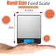 thumbnail image 4 of Báscula digital de cocina de alimentos mejorada, 105.82 oz/0.00 oz de alta precisión que mide en gramos y onzas para cocinar, hornear, joyas, función de tara, 2 bandejas, pantalla LCD, 4 of 8