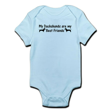 CafePress - My Dachshunds Are My Best Friends Infant Bodysuit - Baby Light