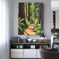 thumbnail image 2 of CozyNet Majestic Forest Trail Surrounded By Towering Sequoias And Ferns Wall Art Prints With Frame Canvas Perfect for Living Room & Bedroom, Ready to Hang, Wall Decor 12"x16"in, 2 of 4