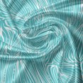 thumbnail image 7 of Ambesonne Abstract Valance & Curtain, Fresh Leaves Floral Art, 55"x45", Turquoise White, 7 of 7