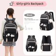 thumbnail image 2 of Cute Casual College School Bookbags, Large‑Capacity Lightweight Backpack, Travel Daypack for Teens, 2 of 7