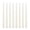 A, variant on European Classic Serrated Taper Candle, White Wax Candle with Elegant Tapered Shape for Home Decor and Events