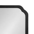 thumbnail image 4 of Kate and Laurel Marston Wood Framed Wall Mirror, Black 24x24, 4 of 8