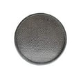 thumbnail image 4 of Christopher Knight Home Kaylee Modern Round Hammered Iron Accent Table (2 Pack) -Silver, 4 of 5