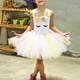 thumbnail image 2 of Vestido Para Niñas, Ropa Para Niñas Pequeñas, Primavera Otoño, Vestido Floral De Malla De Colores Para Niños Pequeños Con Perchas, Vestido De Princesa Beige Odeerbi  LM103-7431, 2 of 6