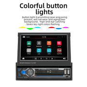 ESSGOO Double Din 7 Car Stereo Radio Wireless Apple/Android CarPlay with 5.1 Bluetooth with 12 LED Camera, Mirror Link, Touch Screen FM Radio, Microphone