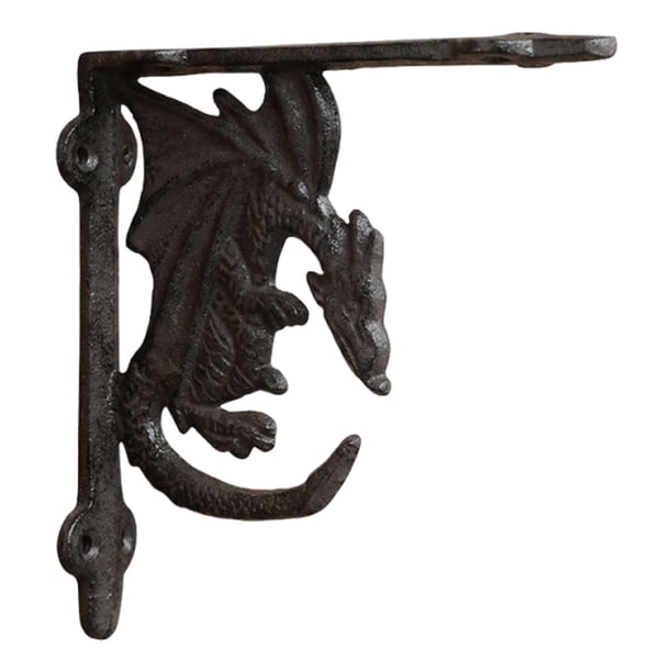Soporte para Estante Vintage Accesorio Metálico de Repisa Bracket de Pared Resistente Herraje Profesional de Fácil Instalación Material de Hierro