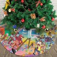 thumbnail image 3 of Falda para árbol de Navidad de Rick y Morty, suave y divertida, decoración navideña de granja con cuello para árbol de Navidad de 36", 3 of 4