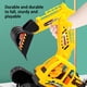 thumbnail image 5 of Excavadora amarilla grande de juguete | Vehículo de ingeniería realista con brazo y gancho móviles | Ruedas de oruga impulsadas por empuje | Construcción de plástico ABS resistente para que los, 5 of 5