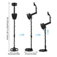 thumbnail image 2 of Tignapoo High-Precision Lightweight Metal Detector for Treasure Hunting, Gold & Silver Detection, All Metal & DISC Modes, Adjustable Height, Waterproof Coil, Includes Metal Shovel & Headphones, 2 of 7