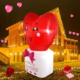 thumbnail image 5 of InfleeJoiy 4FT Light up Love Heart Blow up Outdoor Decor Valentines Day Inflatable Yard Decorations, 5 of 6