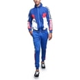thumbnail image 4 of Victorious Men's Sport Tri Color Lettered Sleeve Outseam Track Suit ST563 - Royal Blue - X-Large - T9I, 4 of 4