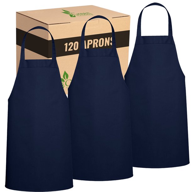 Delantal GREEN LIFESTYLE azul marino impermeable paquete de 120