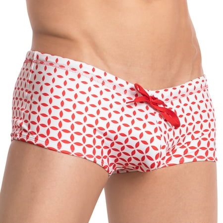 

Mens Sexy Stylish Full Coverage Printed Brief Drawstring Boxer Trunk Underwear