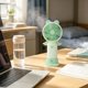 thumbnail image 1 of Handheld Mini Fan USB Rechargeable Quiet Portable Fan With LED Lights Cute Fan For Kids Daily Use, 1 of 7