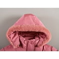 thumbnail image 6 of Girls Puffer Jacket Girls Winter Coats with Pocket Zipper Hooded Coat Warm and Windproof Toddler Jacket for Toddler 150-XXL, 6 of 9