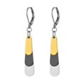thumbnail image 1 of Pendientes largos de acero inoxidable con personalidad creativa y colgante de tres colores para mujer., 1 of 5