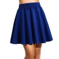 thumbnail image 1 of SMihono Robe d'Été Grande Taille pour Femmes 2023 Décontractée Aguichant Mode Été Mini Extensible Taille Évasée Plissée Jupe Patineuse, 1 of 3