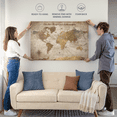thumbnail image 6 of Elephant Stock Be The Navigator Push Pin World Map Wall Art - Map Canvas Art - 24" x 16", 6 of 8