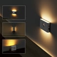 thumbnail image 2 of Luz nocturna con Sensor de movimiento de enlace inteligente, lámpara LED de inducción magnética inalámbrica recargable, para pared, hogar, dormitorio, cocina y escalera, 2 of 4