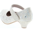 thumbnail image 3 of Link Jemma-01K Girls Rhinestone Platform Peagent Dress Shoes, 3 of 7