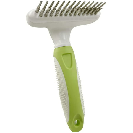 Dog comb-stainless steel hair removal and depilation undercoat rake ...