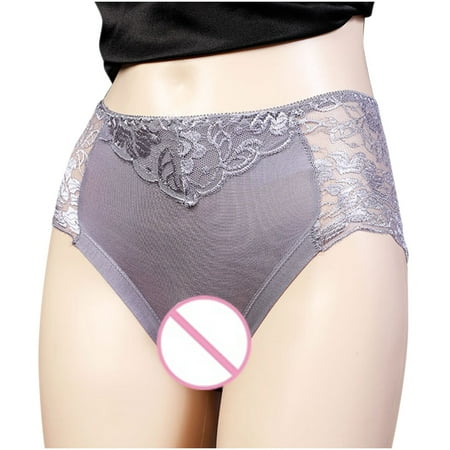 Bigersell High Waisted Thong Underwear Clearance Womens Cotton Panties Boyshort Thongs Panty Style P-108 Cotton Plus Size Panties Ladies Thongs Briefs Mid Waist Women Cheeky Panties Gray XXL