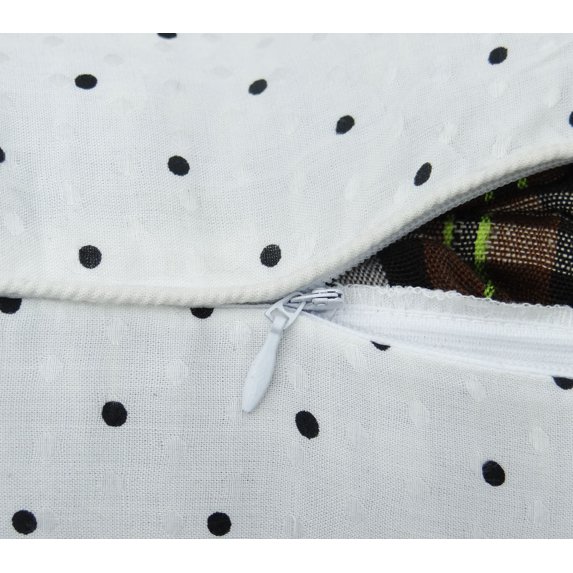 S4Sassy Printed Patchwork Cat Pillow Case Decorative Kids Cushion Cover Square Throw 12 x 12