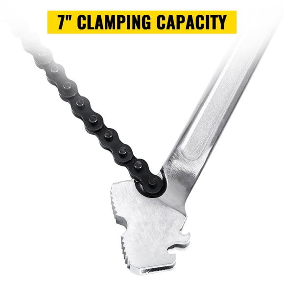 Llave de cadena VEVOR 24 pulgadas acero al carbono capacidad 6,7 pulgadas de Diámetro