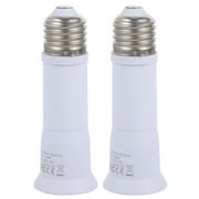 2pcs Bulb Socket Extender Telescopic Light Bulb Extension Socket E27 Socket