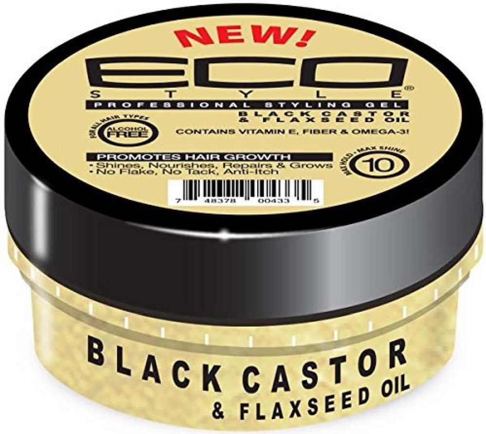 Styling Gel, Black Castor Flaxseed Oil 3 oz