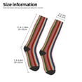 thumbnail image 4 of Haiem Mexican Serape Blanket Stripes Socks, Funny Novelty Crazy Design Cotton Socks Sports Socks Knee High Socks For Men, Women,1Pairs - Gift For Working Friends, 4 of 8