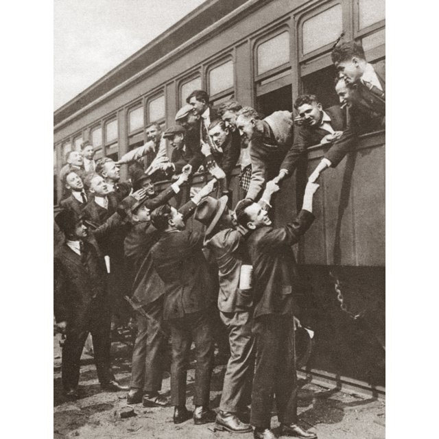 World War I Army Draft. /Nnew York City Residents Newly Drafted Into