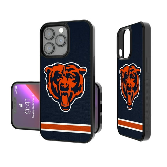 Chicago Bears iPhone Stripe Design Bump Case