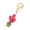 Red, variant on Keychain Sparkling Rhinestones Inlaid Cactus Design Keychain Pendant Enamel Oil Drip Process Smooth Edges Spring Buckle Key Holder Backpacks Accessory