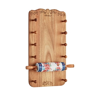 The Pioneer Woman Olive Wood 19.5-inch Rolling Pin - Walmart.com Pioneer Woman Rolling Pin Olive Wood With Handles 19.5 Inch Solid Natural Wood main image 1