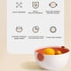 thumbnail image 5 of Yhmxh Utensilios de cocina Juego de 2 coladores y cuencos, resistente y apto para lavar frutas y verduras, pasta y frutas. Seguro. Muebles para cocina Accesorios de cocina Mueble organizador cocina, 5 of 6