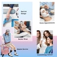 thumbnail image 5 of Stagiant Estuche de tren de maquillaje con ruedas Maleta de cosméticos grande Carro Maquillaje Caja de almacenamiento de equipaje 4 bandejas con riel deslizante Ruedas giratorias de capa media extraíb, 5 of 5