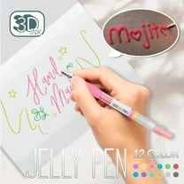 Dengmore Drawing 3D Jelly Pen12 Colors 3D Three Dimensional