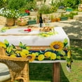 thumbnail image 2 of Spring Tablecloth Rectangle 60 x 120 inch Antique Floral Fruit Decor, Baroque Vintage Pattern Table Cloth for Kitchen Table Outdoor, Burgundy Oblong/Rectangle, 2 of 6