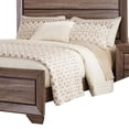 thumbnail image 3 of Transitional Style Eastern King Bed with Plank Headboard Taupe Brown - Saltoro Sherpi, 3 of 5