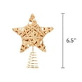 Natural Rattan Star Mini Tree Topper, 8 in, by Holiday Time