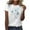 White Blouses, variant on Jsaierl Short Sleeve Tops for Women Plus Size Dressy Shirts Crewneck Workout Tunic Blouses Trendy Print T-shirts Top S-3XL