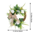 thumbnail image 3 of Artificial Magnolia Flower Wreath,Spring Summer Front Door Decor,Indoor Outdoor Hanging Flower Decoration,Seasonal Floral Wreath,Multicolor Silk Flowers,DIY Home Wedding Party Decor, 3 of 7