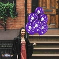 thumbnail image 7 of PMU 50 Pcs Graduation Balloons PartyTex 11 inch Premium Purple with All-Over Print White Grad Caps-Confetti and Streamers Graduation Party Decorations, 7 of 7