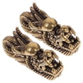 thumbnail image 1 of Antique Brass Dragon Head Keychain Pendant 2pcs Unique DIY Craft Jewelry Making Accessory for Decorative Keyring Hoops and Creative Ideas, 1 of 2