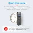 thumbnail image 3 of Digital Voice Recorder, Multifunctional Rechargeable HD Voice Activated MP3 Recorder, Al Noise Reduction Voice to Text, for Lecture Interview, 3 of 8